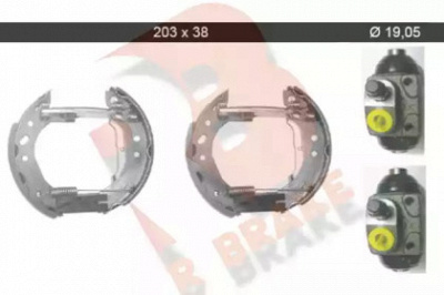 R BRAKE 79rbkt0032 -  Комплект тормозных колодок